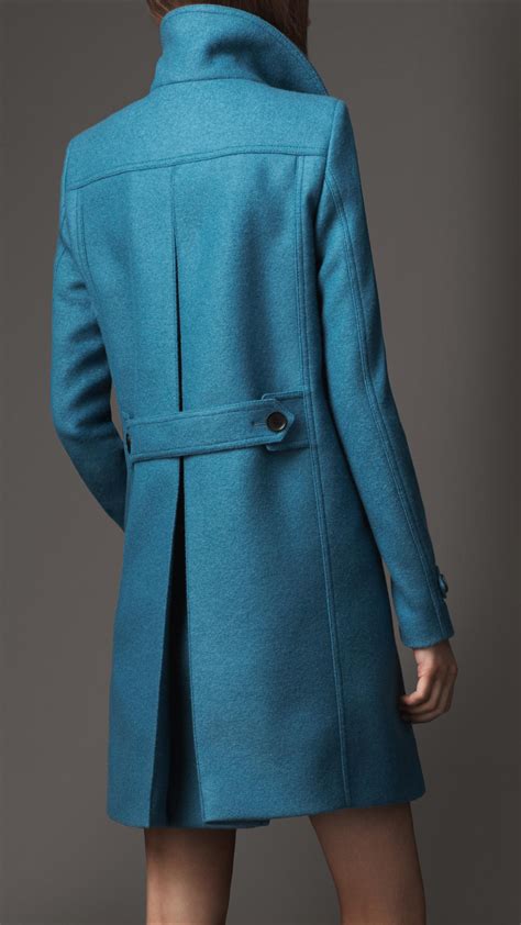 burberry blue wool coat|burberry wool coat vintage.